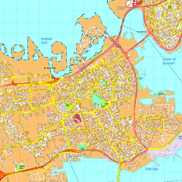 Al Manama map