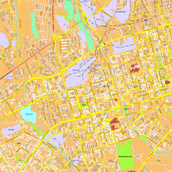 Almaty map