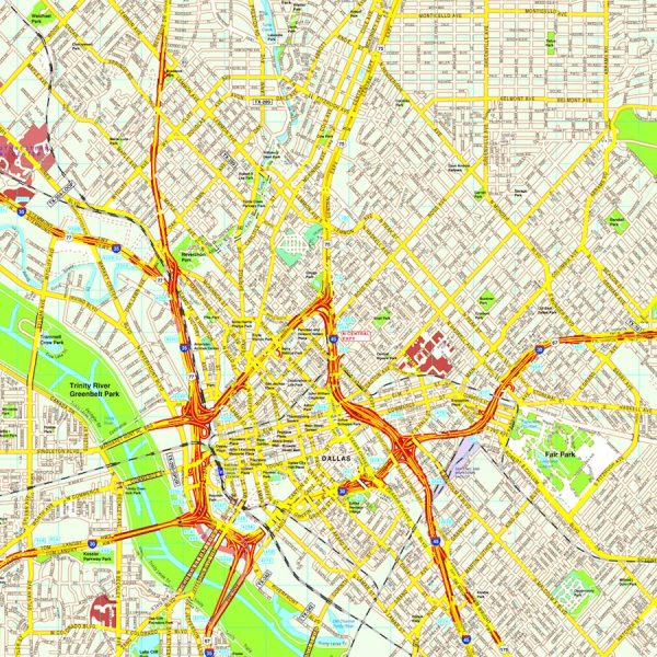 Dallas map