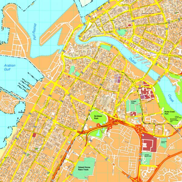 Dubai map
