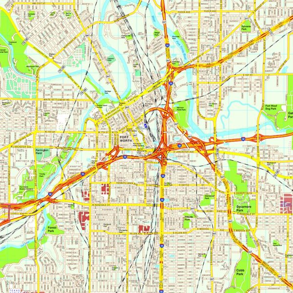 Fort Worth map