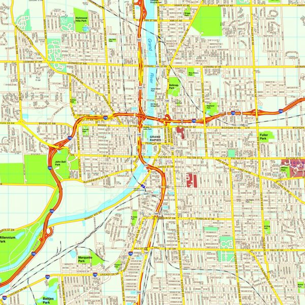 Grand rapids map