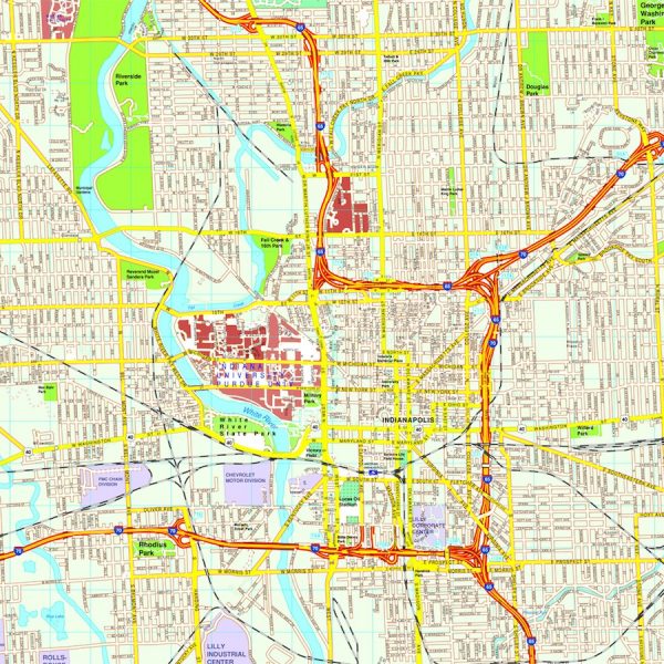 Indianapolis map
