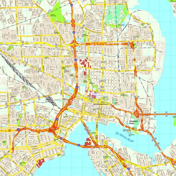 Jacksonville map