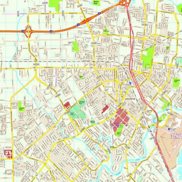 Lafayette map
