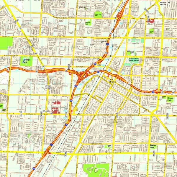Las Vegas map