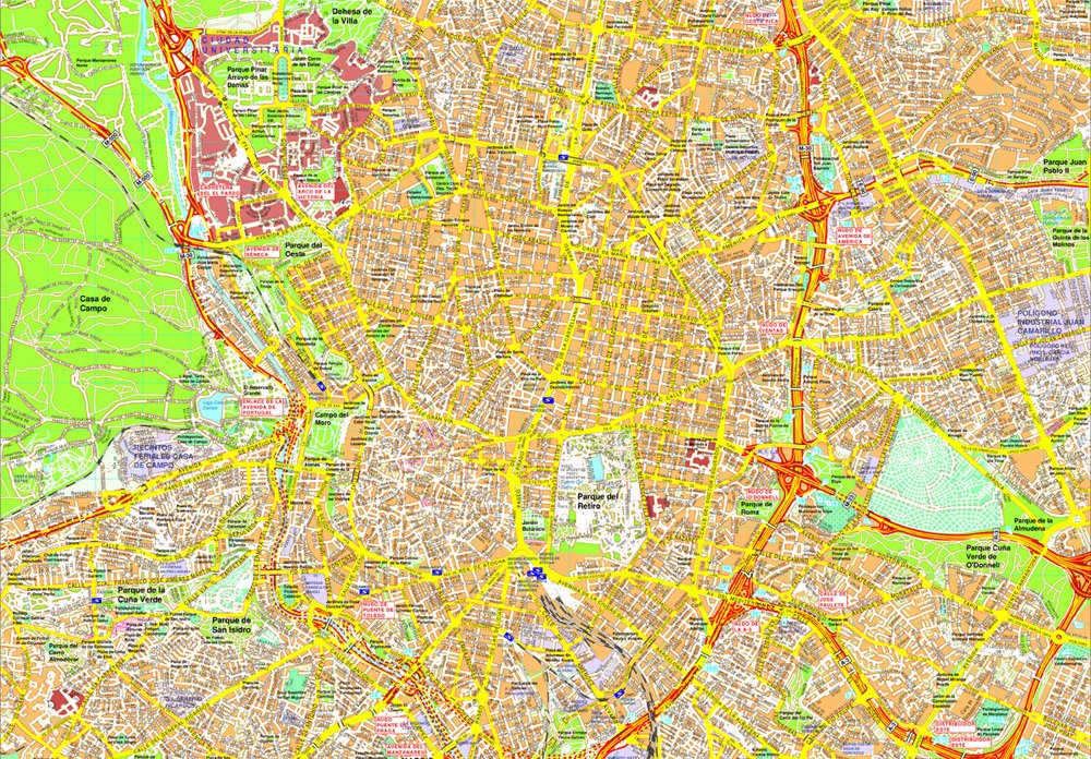 Madrid map