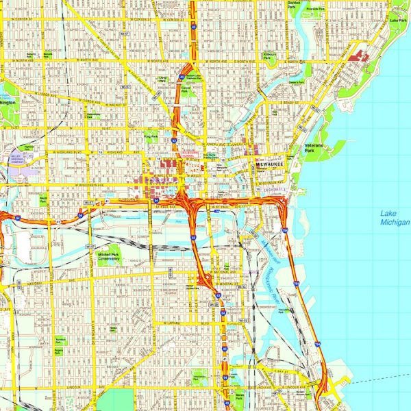Milwaukee map