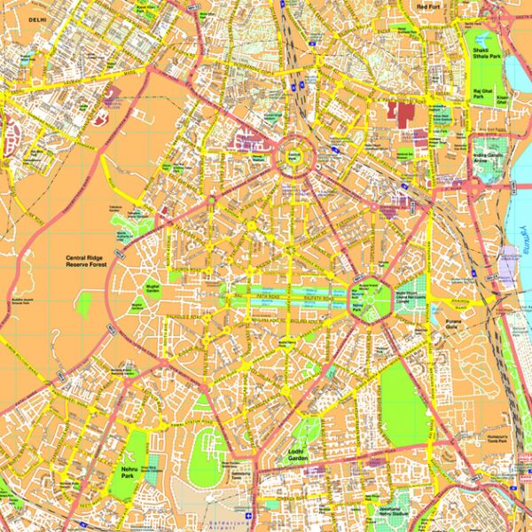 New Delhi map