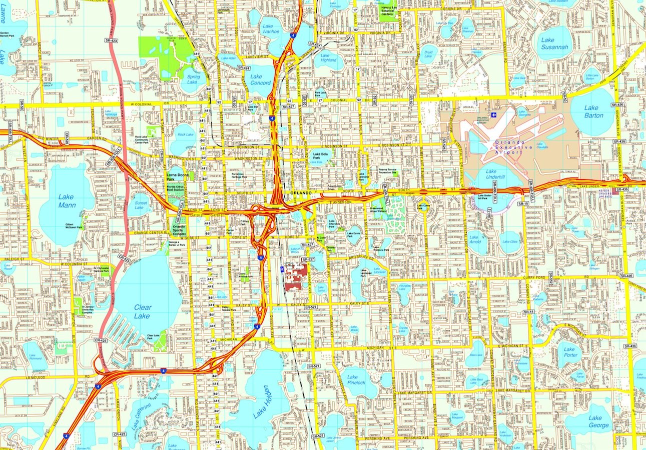 Orlando map