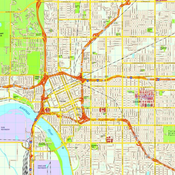 Tulsa map