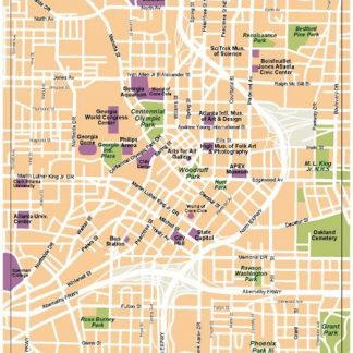 atlanta vector map
