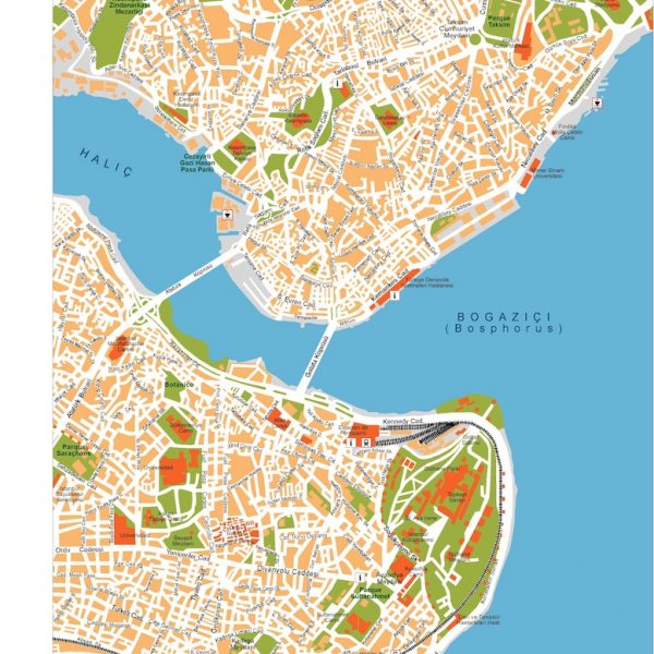 istanbul vector map