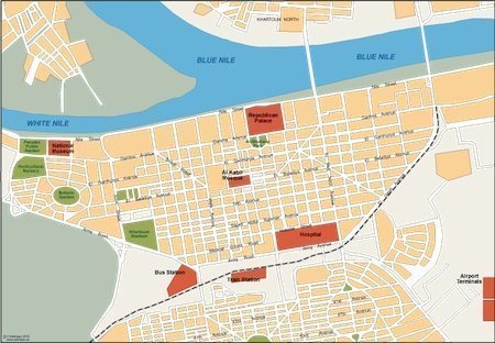 khartoum vector map