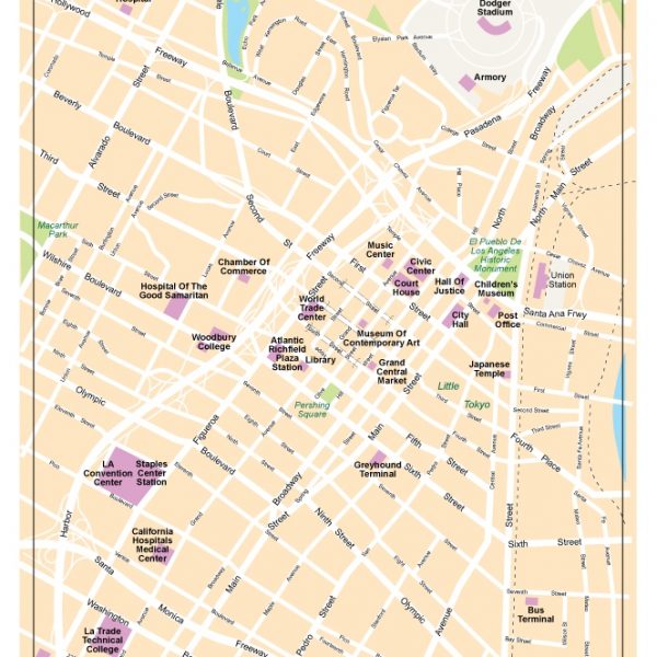 Los Angeles map