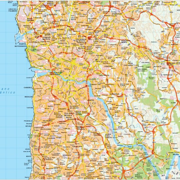 Porto map vector