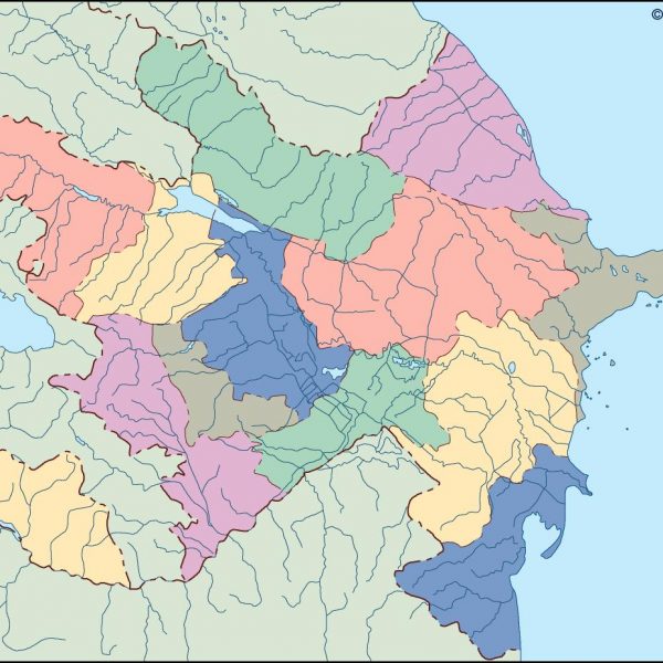 azerbaijan blind map