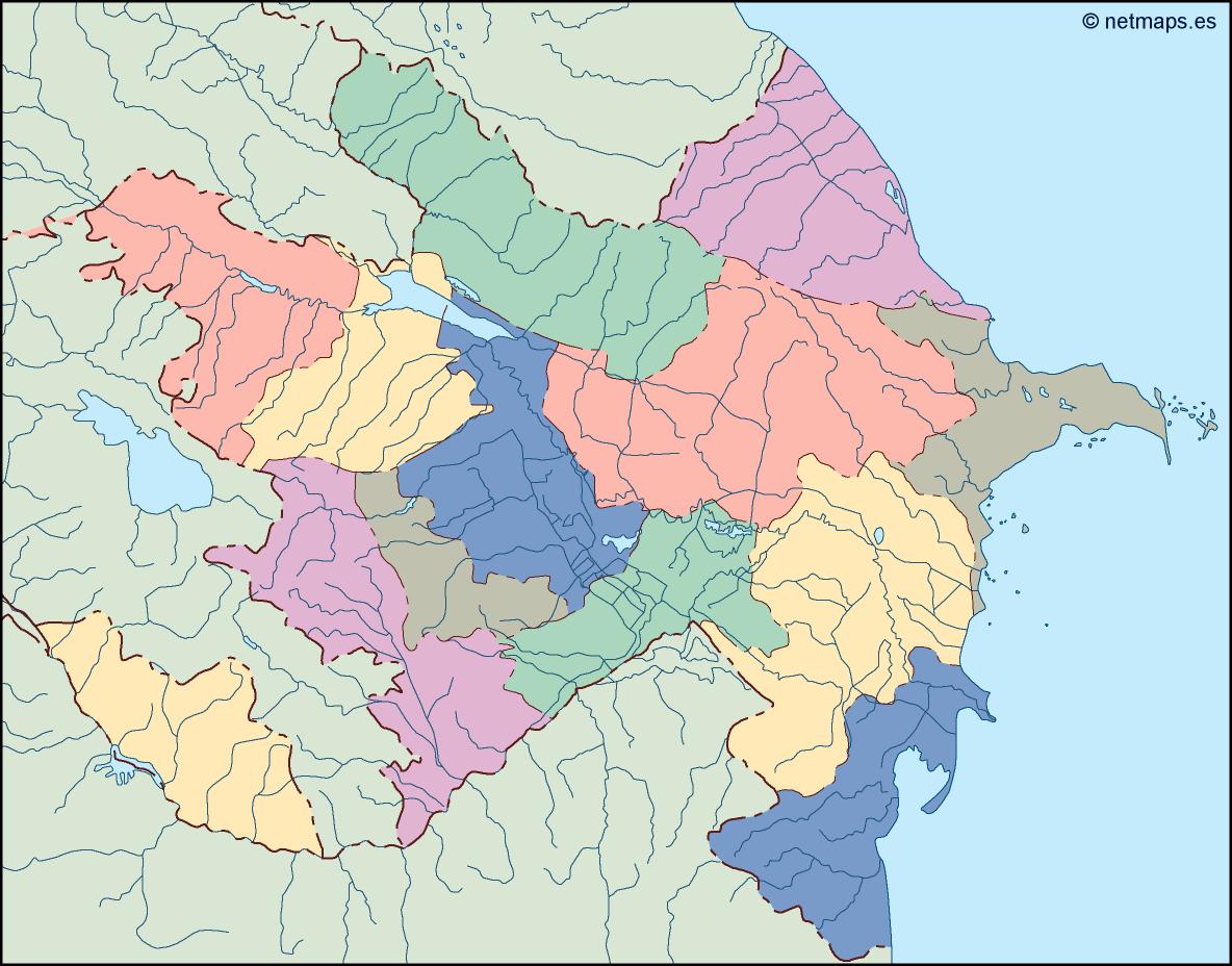 azerbaijan blind map