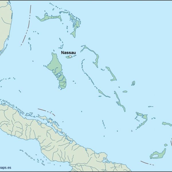 bahamas vector map