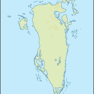 bahrain illustrator map