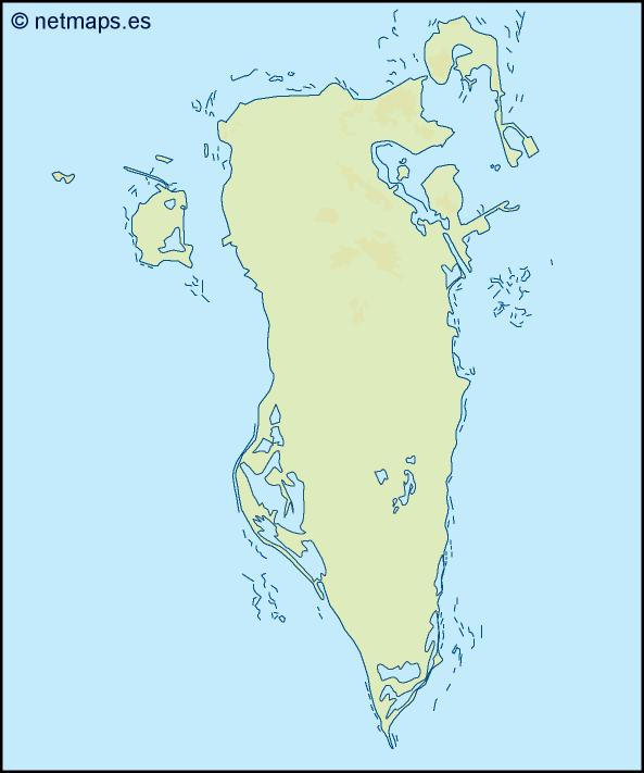 bahrain illustrator map