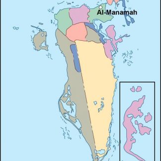 bahrain vector map
