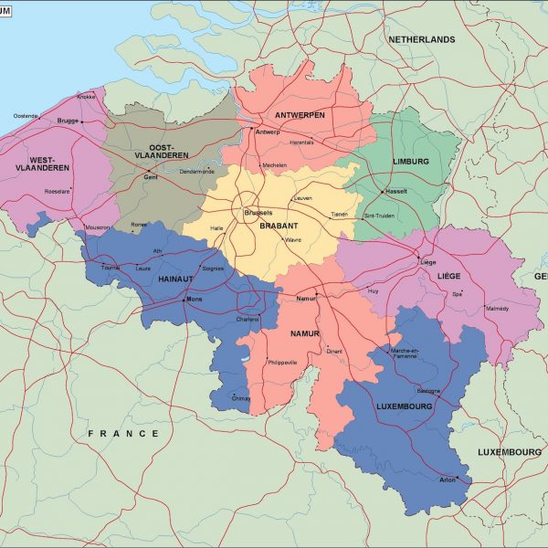 belgium political map