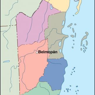 belize vector map