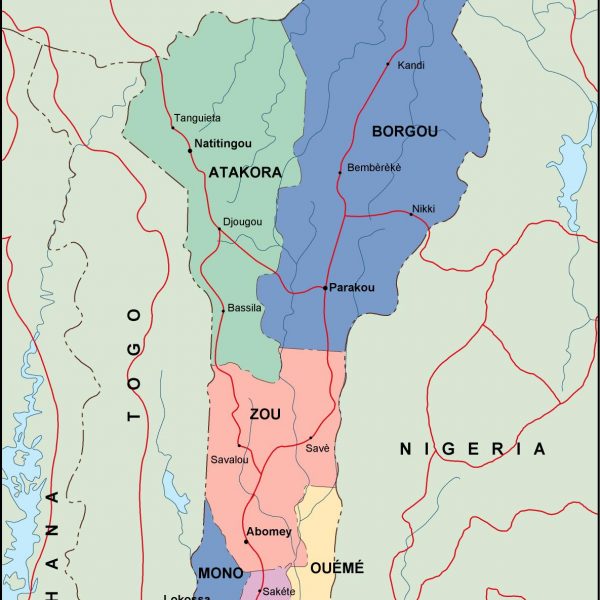 benin political map