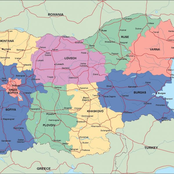 bulgaria political map