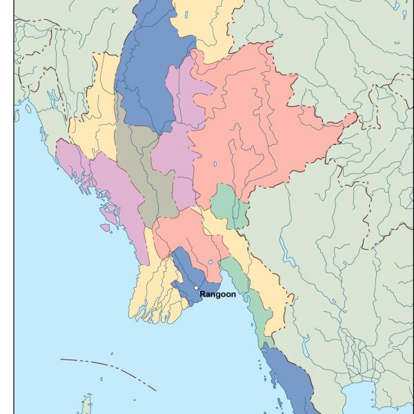burma vector map