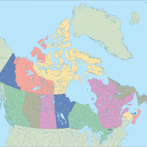 canada vector map