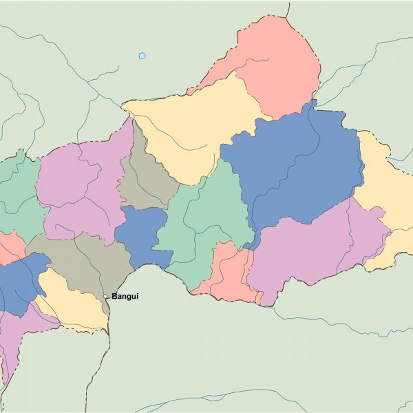 central africa vector map
