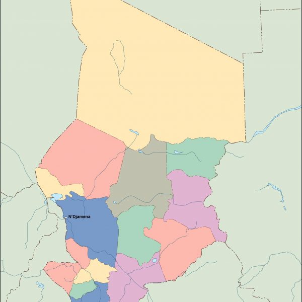 chad vector map