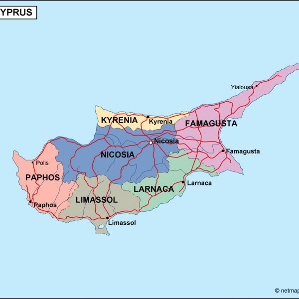 cyprus political map