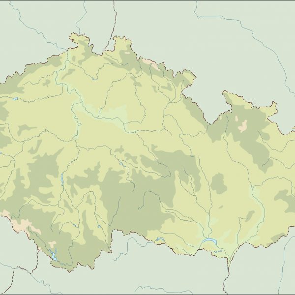 czech republic illustrator map