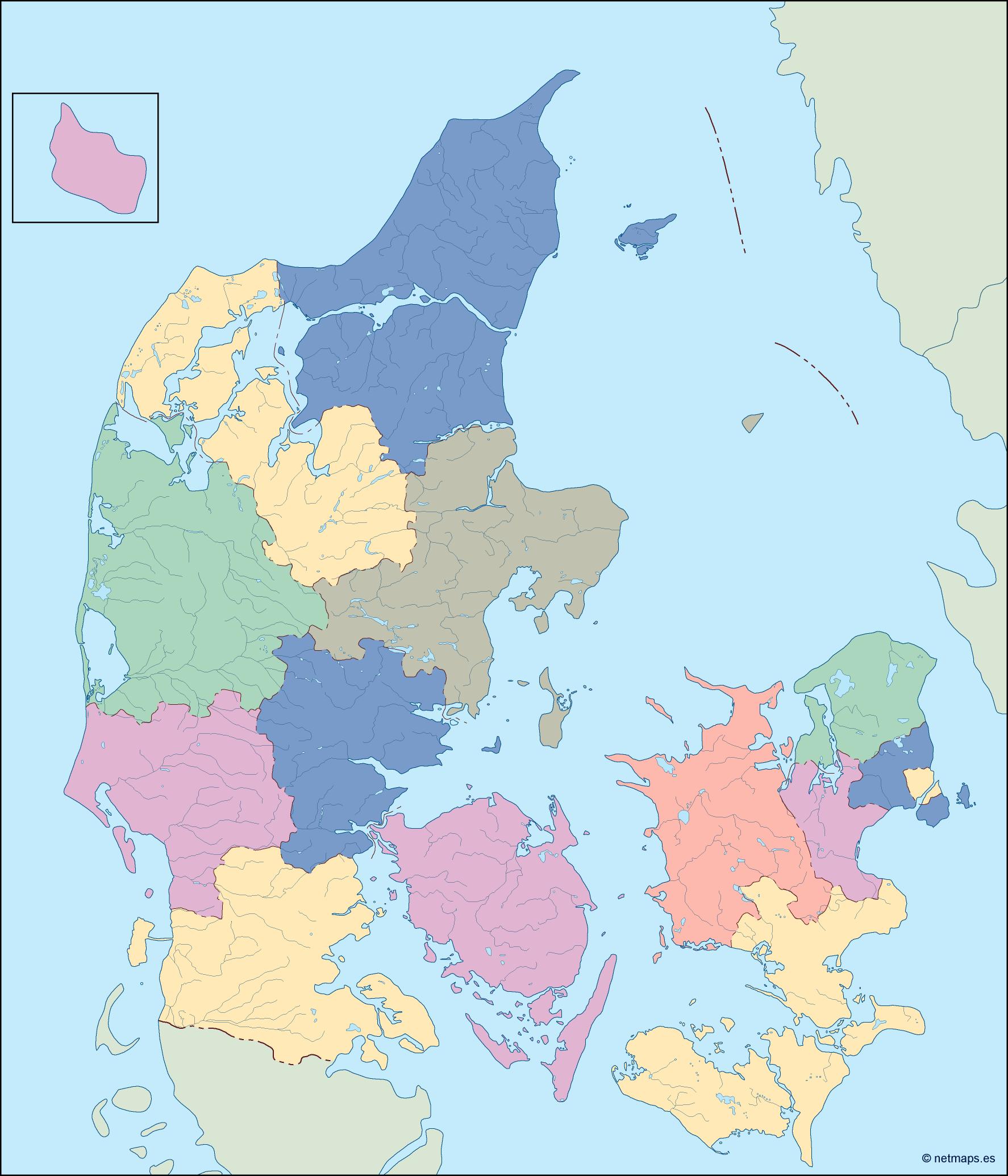 denmark blind map