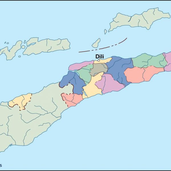 east timor vector map