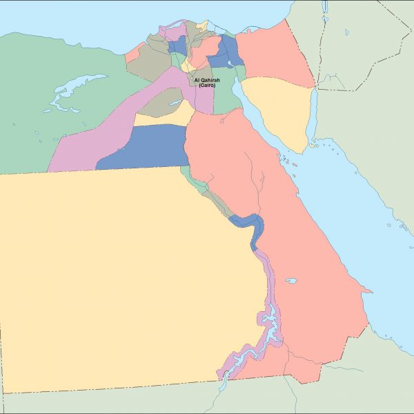 egypt vector map