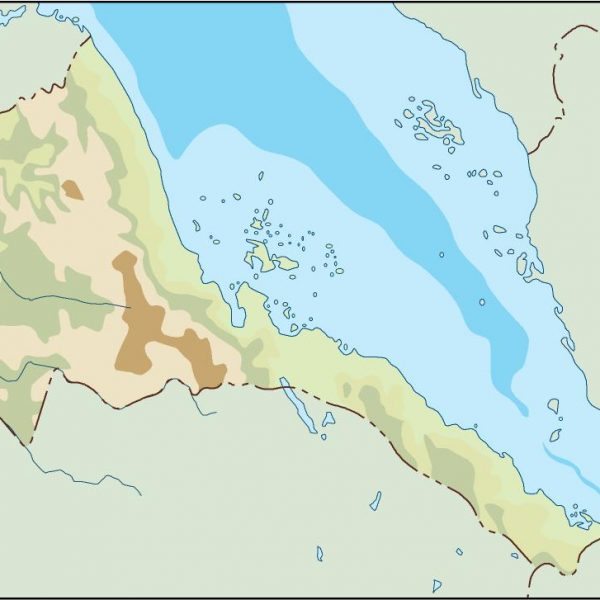 eritrea illustrator map