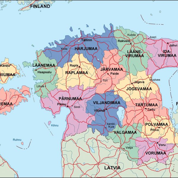 estonia political map
