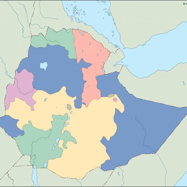 ethiopia blind map