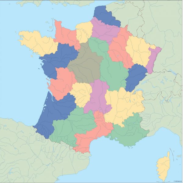 france blind map