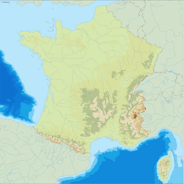 france illustrator map