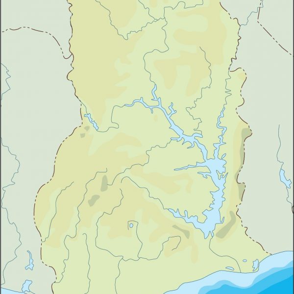 ghana illustrator map