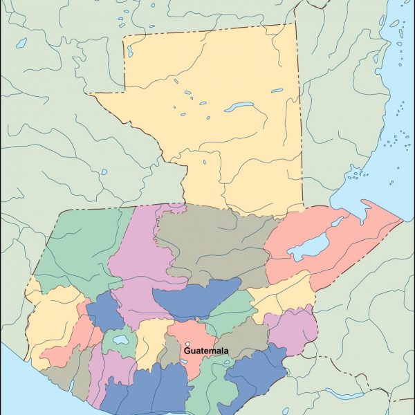 guatemala vector map
