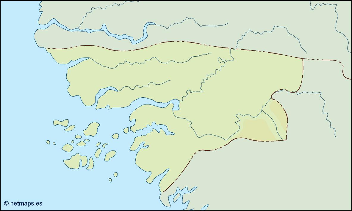 guinea bissau illustrator map