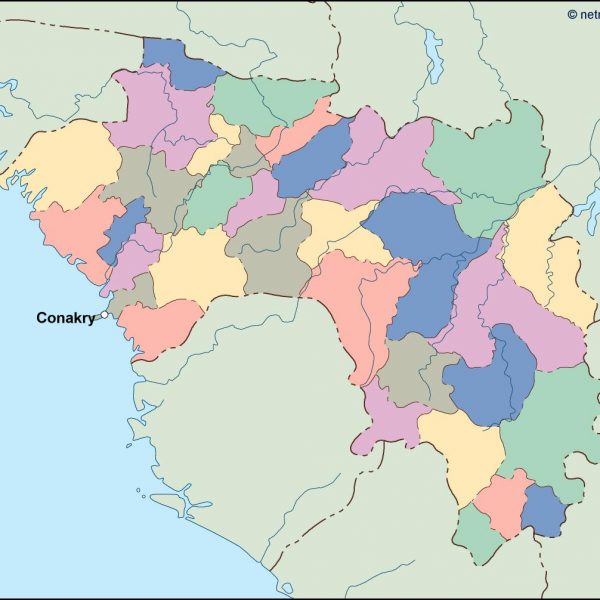 guinea vector map