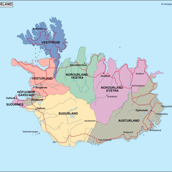 iceland political map