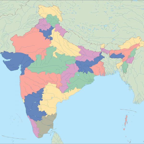 india blind map